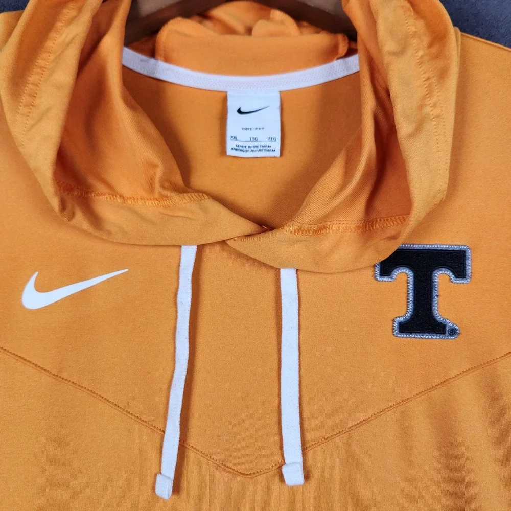 Tennessee Volunteers Nike Hoodie Mens 2XL Orange Dri-Fit Performance Pullover
